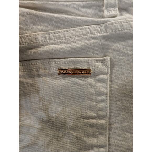 Michael Kors Jeans Women's 4 White New w/ Tags Marble Stretch Cotton - Picture 9 of 12